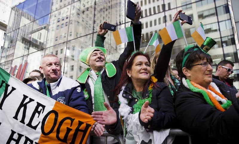 Celebración de la festividad de San Patricio por el planeta