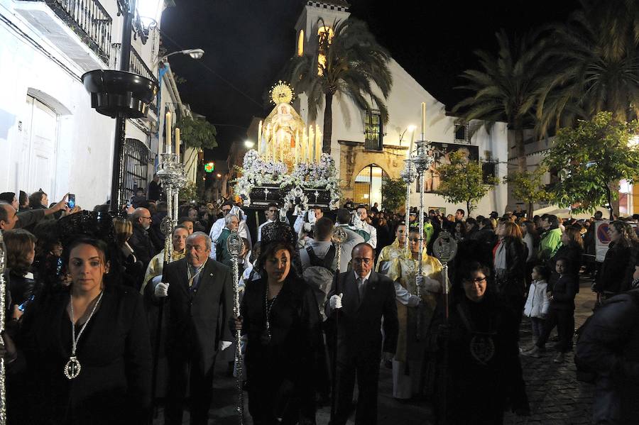 Fotos de la procesión del Cristo atado a la columna en Marbella