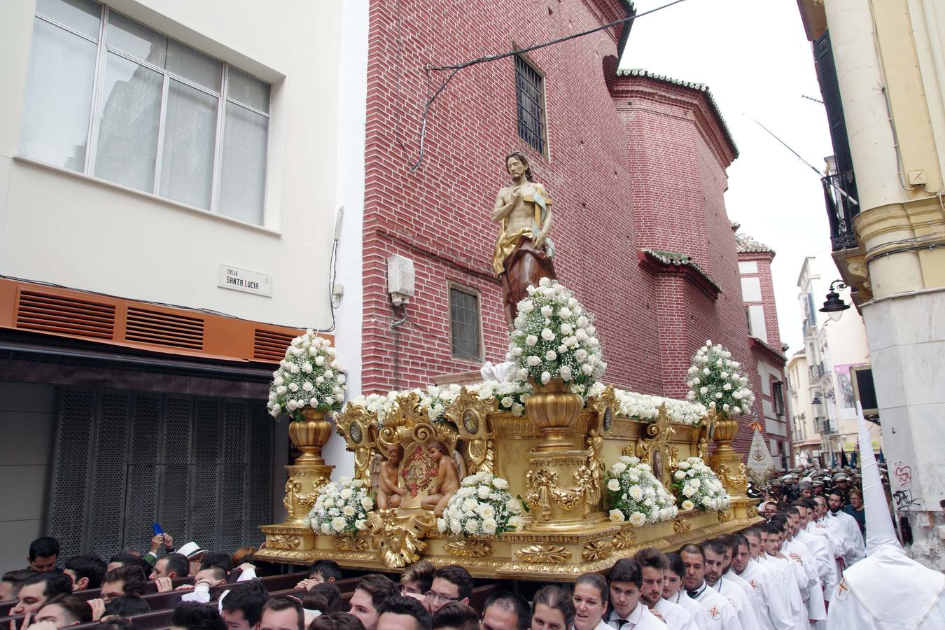 El Resucitado, en procesión en Málaga