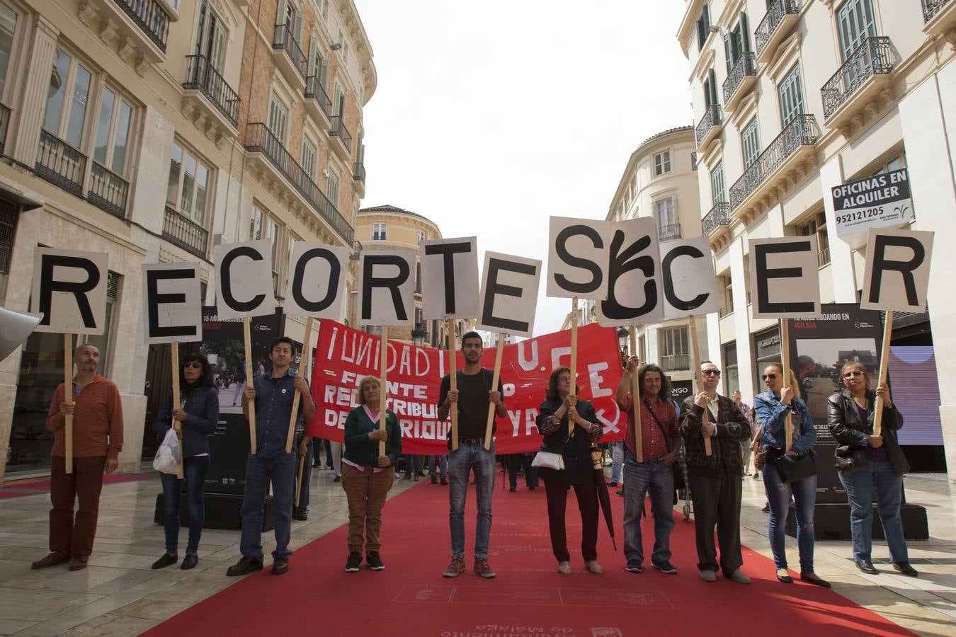 La manifestación del 1 de mayo de Málaga, en imágenes