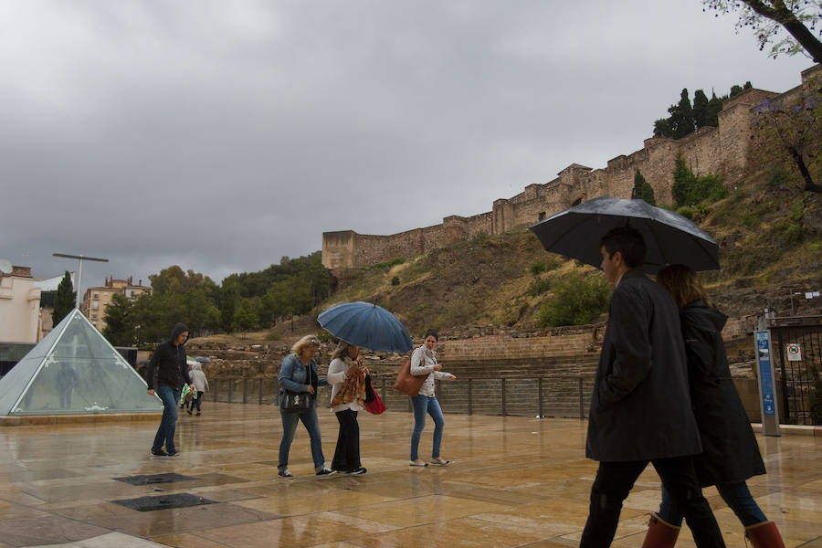Domingo de lluvia en Málaga