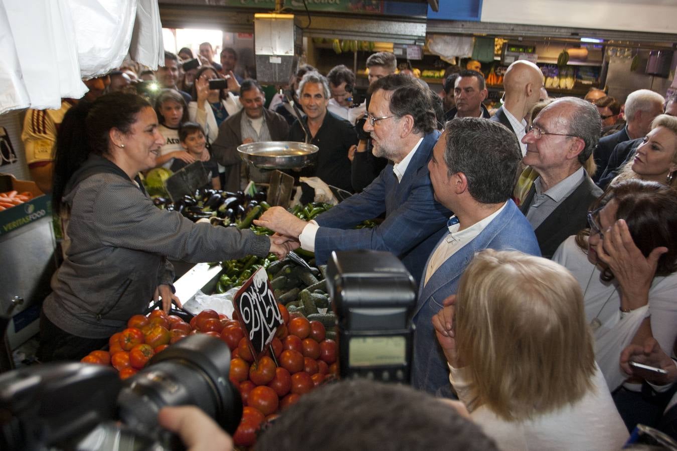 Mariano Rajoy visita el Mercado de Atarazanas