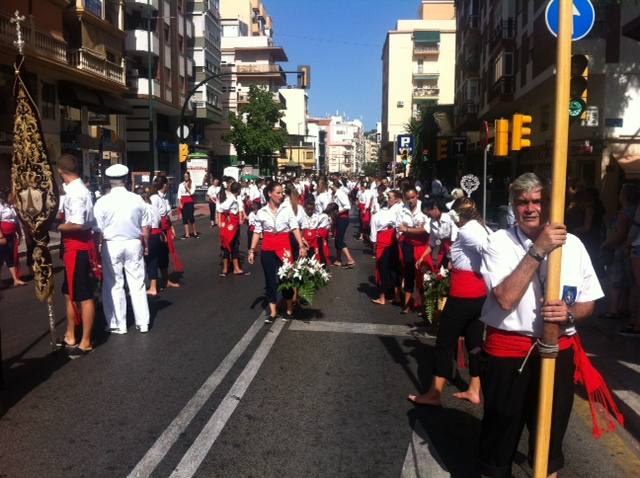 La Virgen del Carmen procesiona por las calles de El Palo