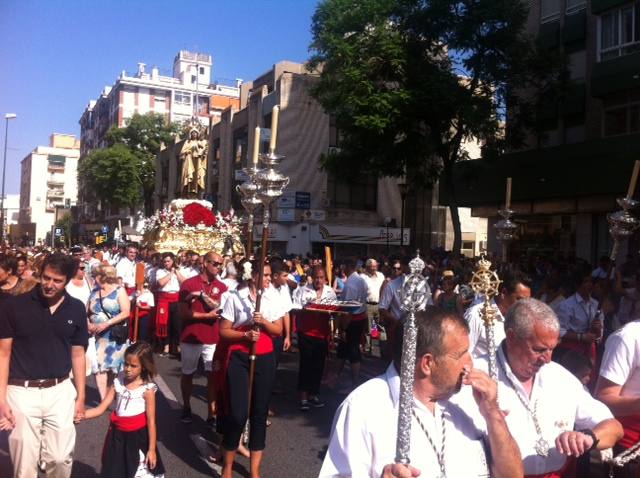 La Virgen del Carmen procesiona por las calles de El Palo