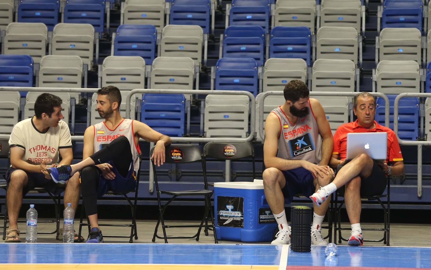 La selección española de baloncesto en Málaga