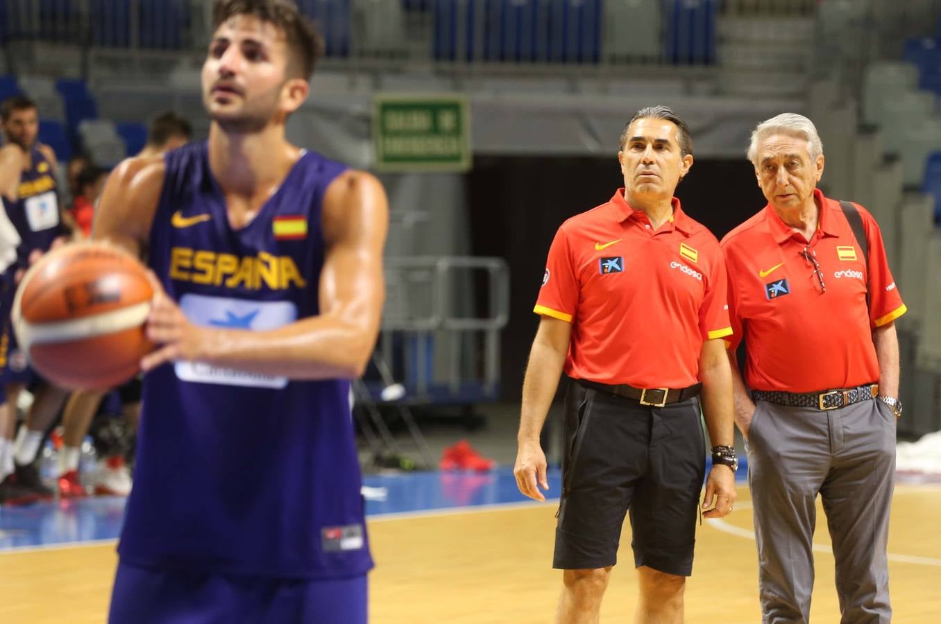 La selección española de baloncesto en Málaga