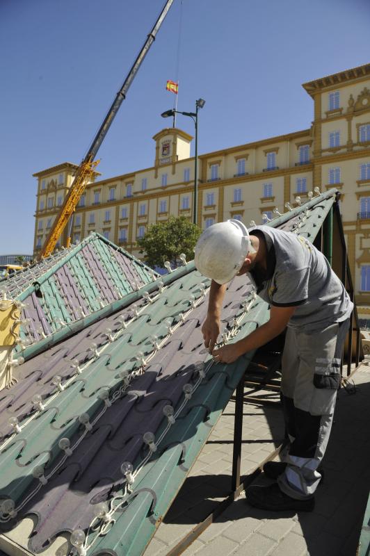 Así se prepara el Cortijo de Torres para la Feria de Málaga