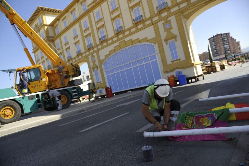 Así se prepara el Cortijo de Torres para la Feria de Málaga