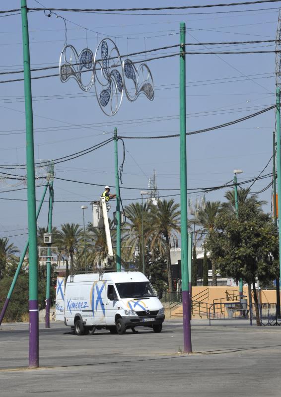 Así se prepara el Cortijo de Torres para la Feria de Málaga