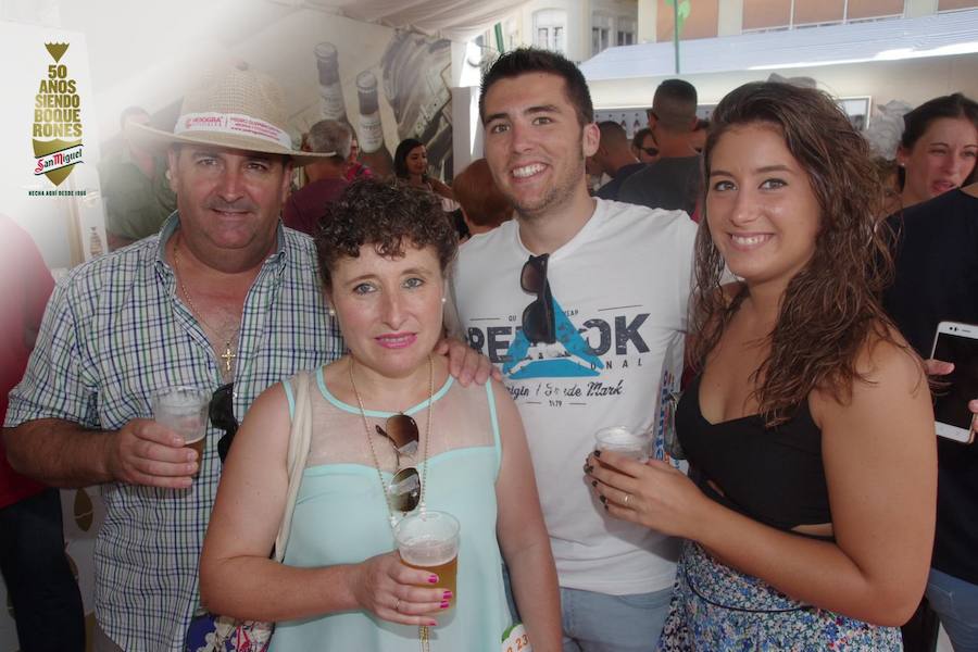 Pedro Otiñar, Rafi Morillas, Pedro Otiñar e Isabel Otiñar, que han venido a la feria de Málaga desde la localidad jienense de Mancha Real