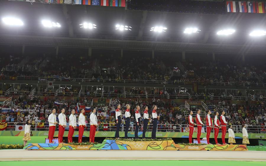 Plata para el conjunto español de rítmica