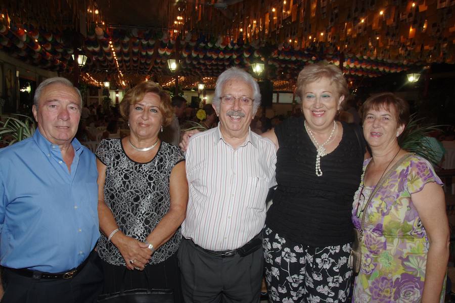 Ambiente en la caseta de la peña La Paz