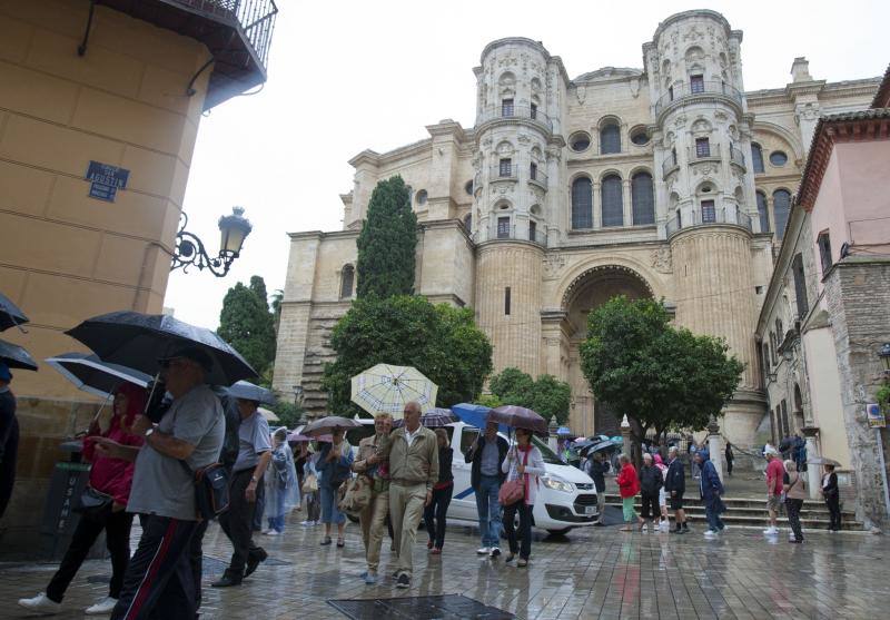 Fotos de las primeras lluvias del otoño en Málaga