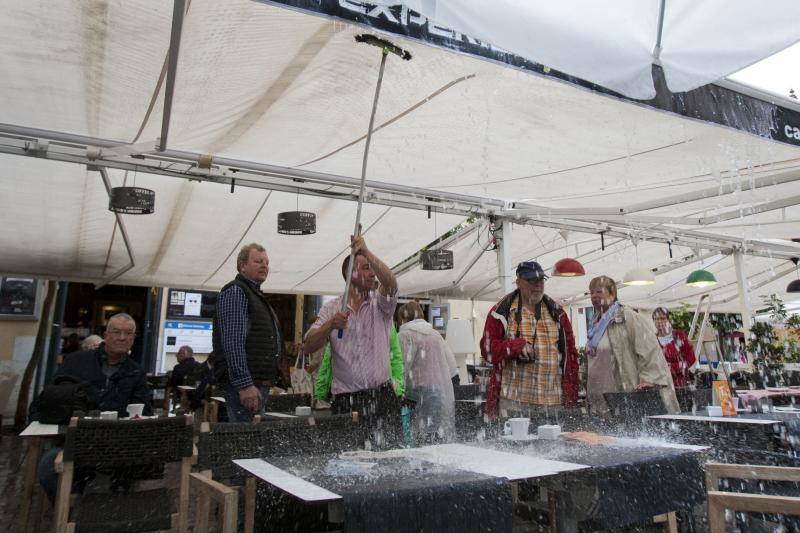 Fotos de las primeras lluvias del otoño en Málaga