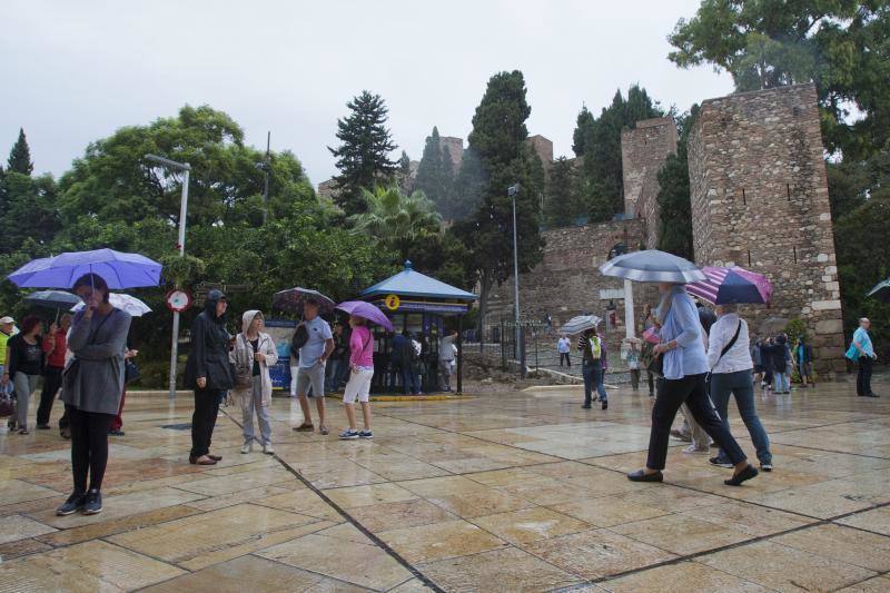 Fotos de las primeras lluvias del otoño en Málaga