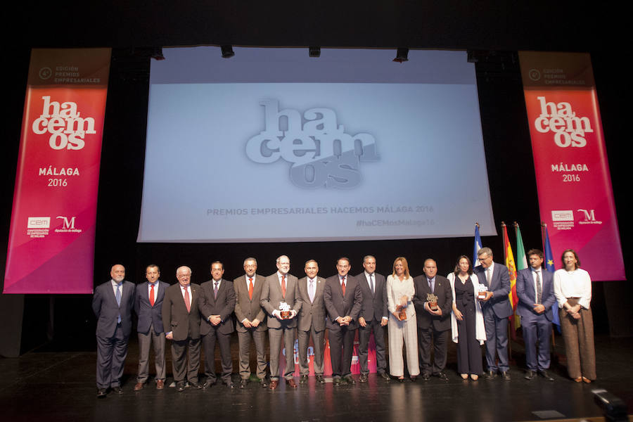 La entrega de premios a los mejores empresarios malagueños, en imágenes