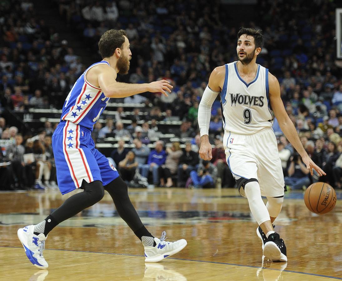 Sergio Rodríguez y Ricky Rubio, duelo español en la NBA