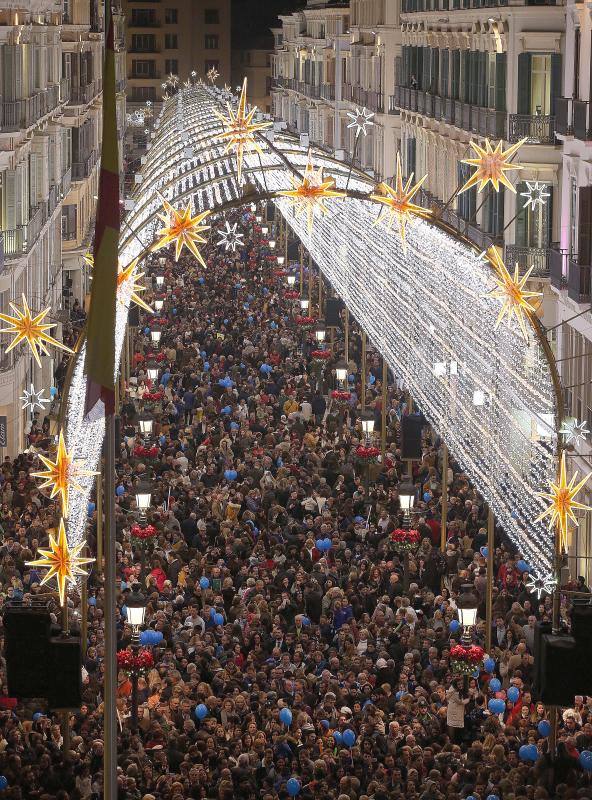 Ya es Navidad en el Centro de Málaga