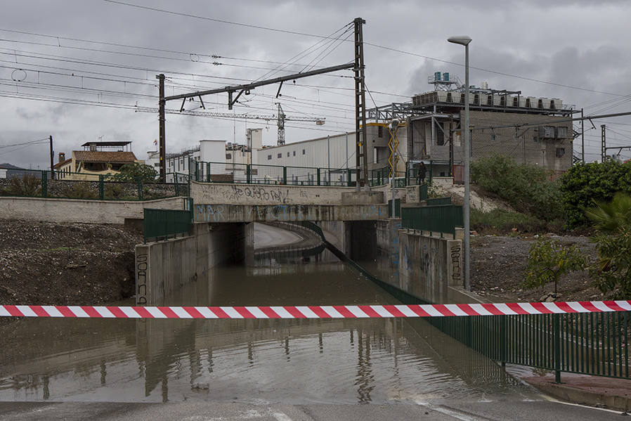 En imágenes, las consecuencias de las fuertes lluvias en Málaga