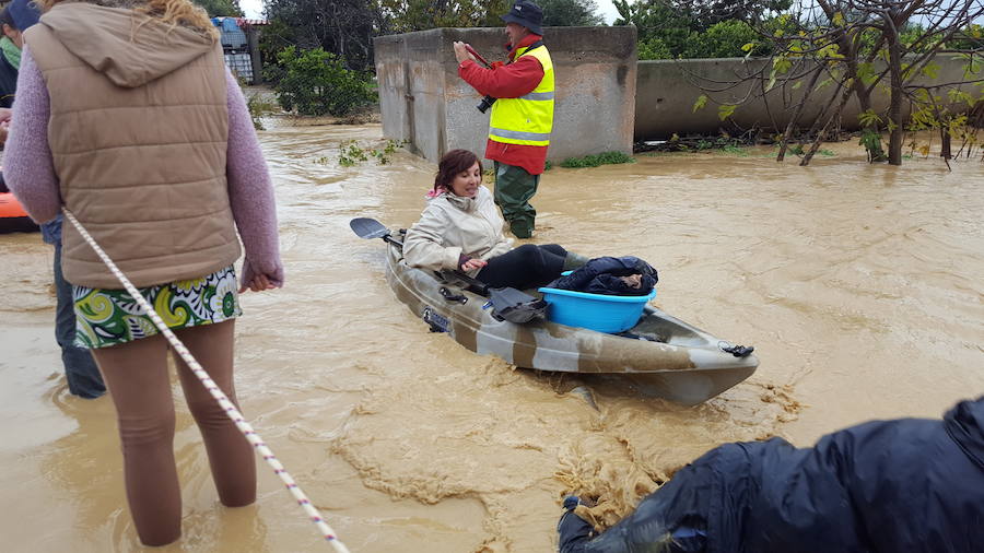 La tromba de agua en Málaga se ceba con Cártama