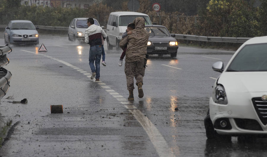 Fotos de las inundaciones en Málaga capital