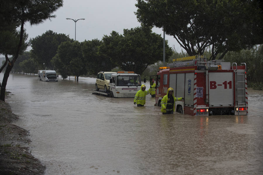 Fotos de las inundaciones en Málaga capital
