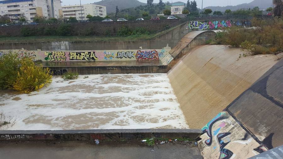 Río Guadalmedina, en Málaga capital.