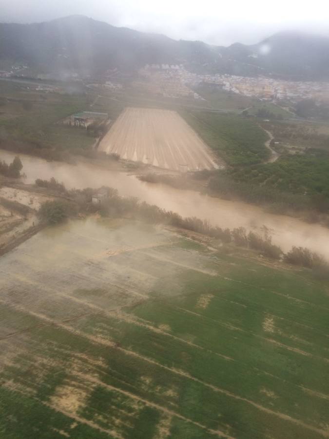 Fotos de la provincia de Málaga desde el aire el día después de la tromba