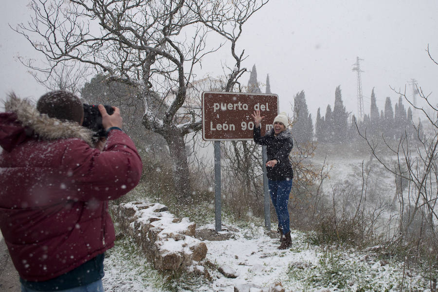 La nieve llega a los Montes de Málaga