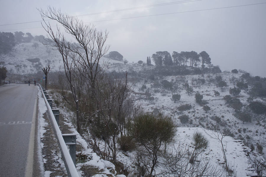 La nieve llega a los Montes de Málaga