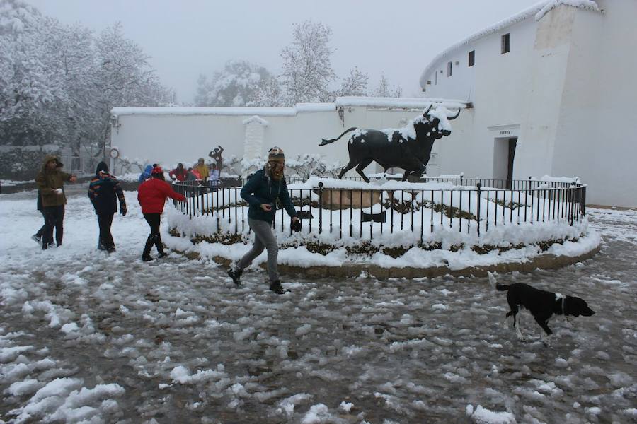 Histórica nevada en Ronda