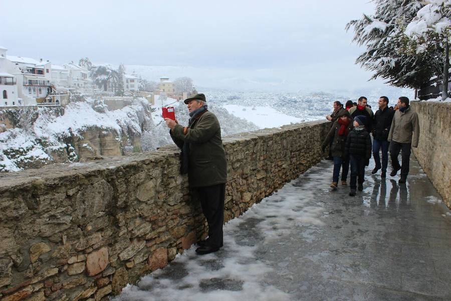 Histórica nevada en Ronda