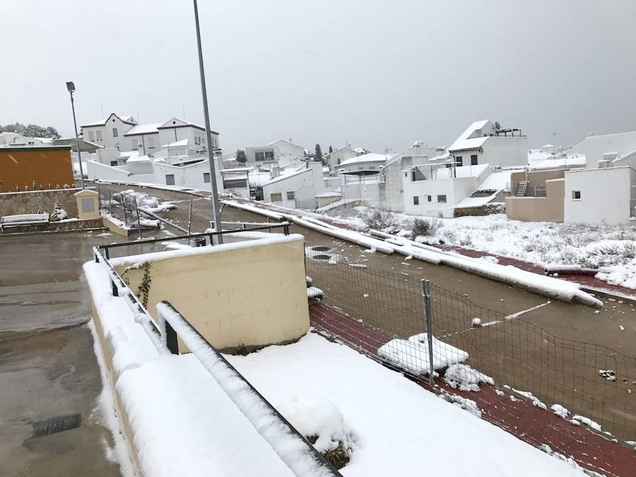 Un manto blanco cubre Yunquera