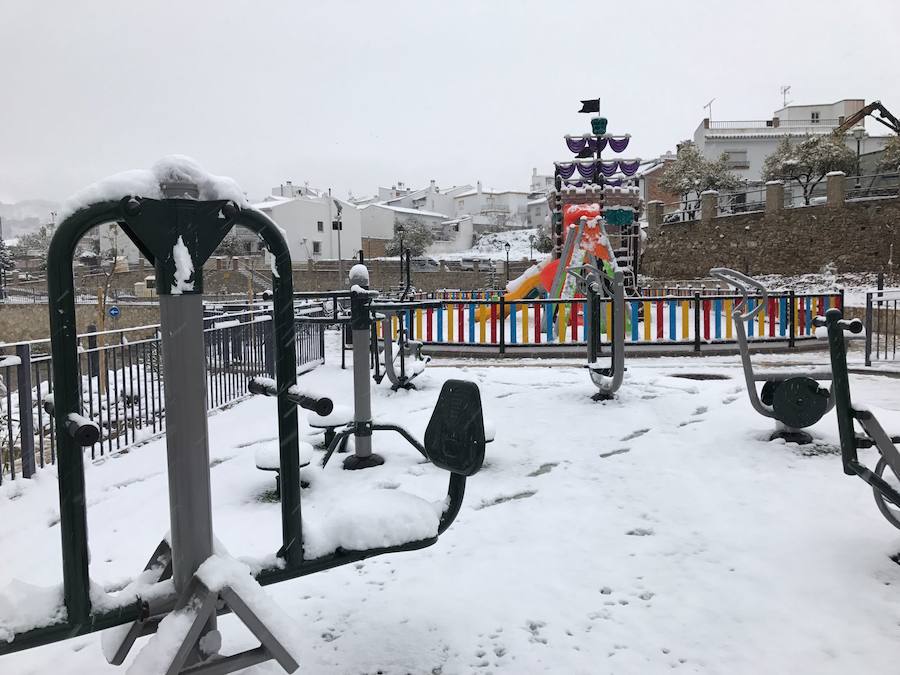 Un manto blanco cubre Yunquera