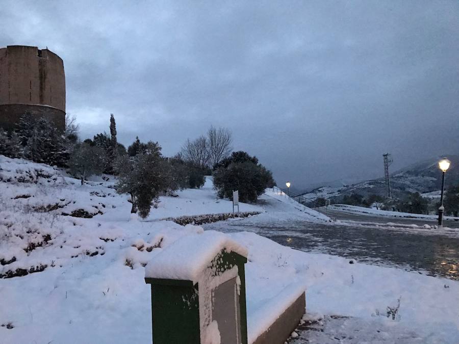 Un manto blanco cubre Yunquera