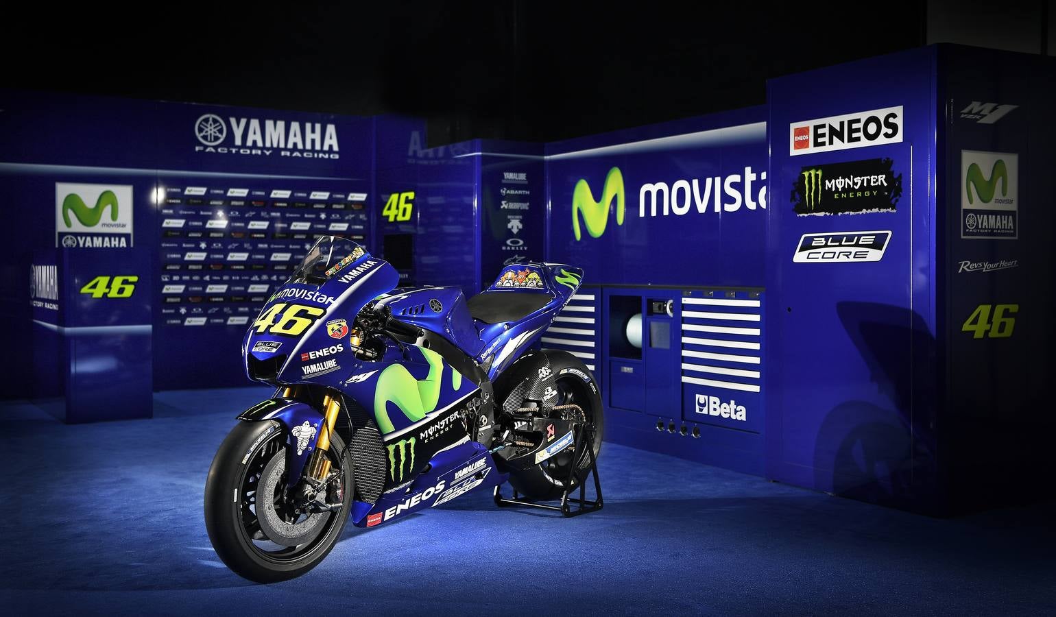 La nueva Yamaha de Rossi y Viñales