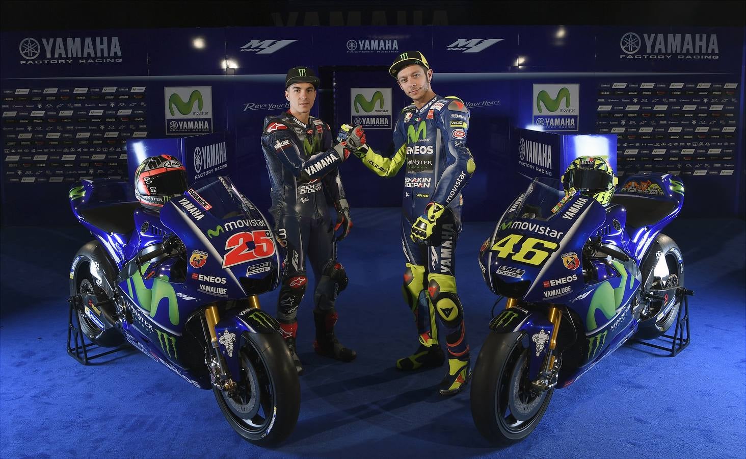 La nueva Yamaha de Rossi y Viñales