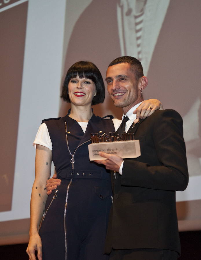 Junto a David Delfín en la fiesta de los Premios Men´s Health en 2012.