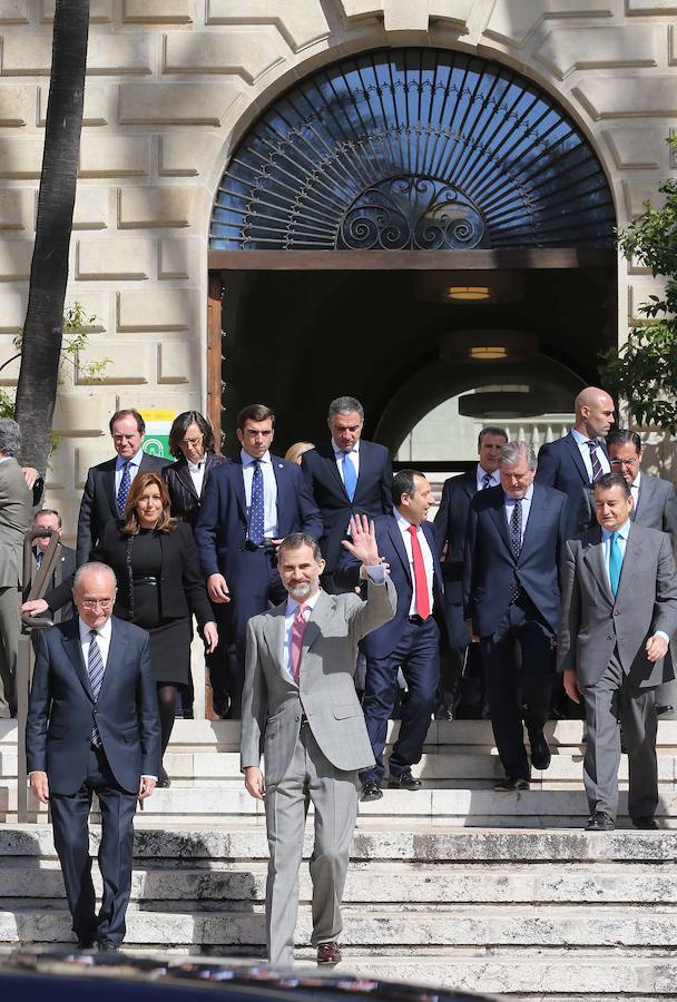 El Rey visita el Museo de Málaga