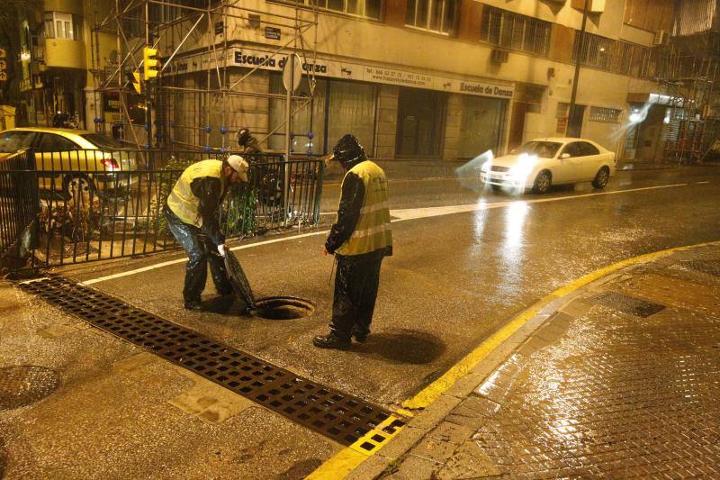 Los efectos de la tromba de lluvia y granizo, en fotos de Fernando González