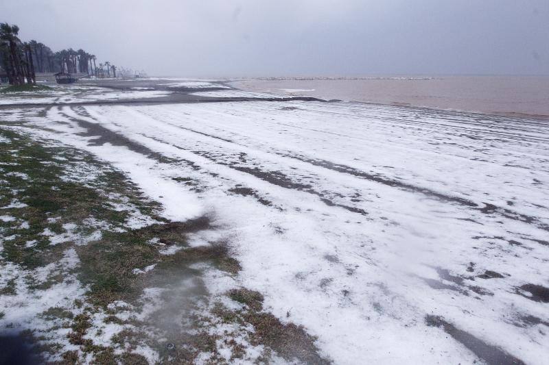 Los efectos de la tromba de lluvia y granizo, en fotos de Fernando González