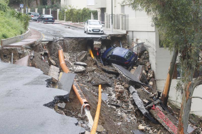 Los efectos de la tromba de lluvia y granizo, en fotos de Fernando González