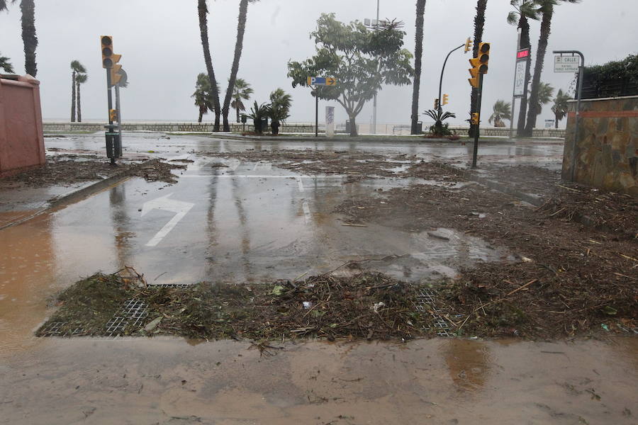 Los efectos de la tromba de lluvia y granizo, en fotos de Fernando González