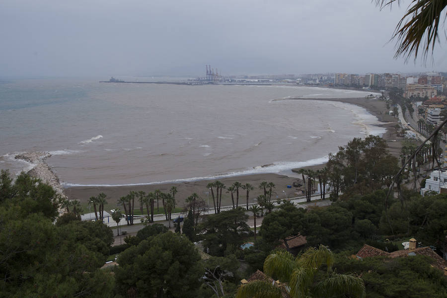 Así ha afectado la tromba de agua a Málaga capital