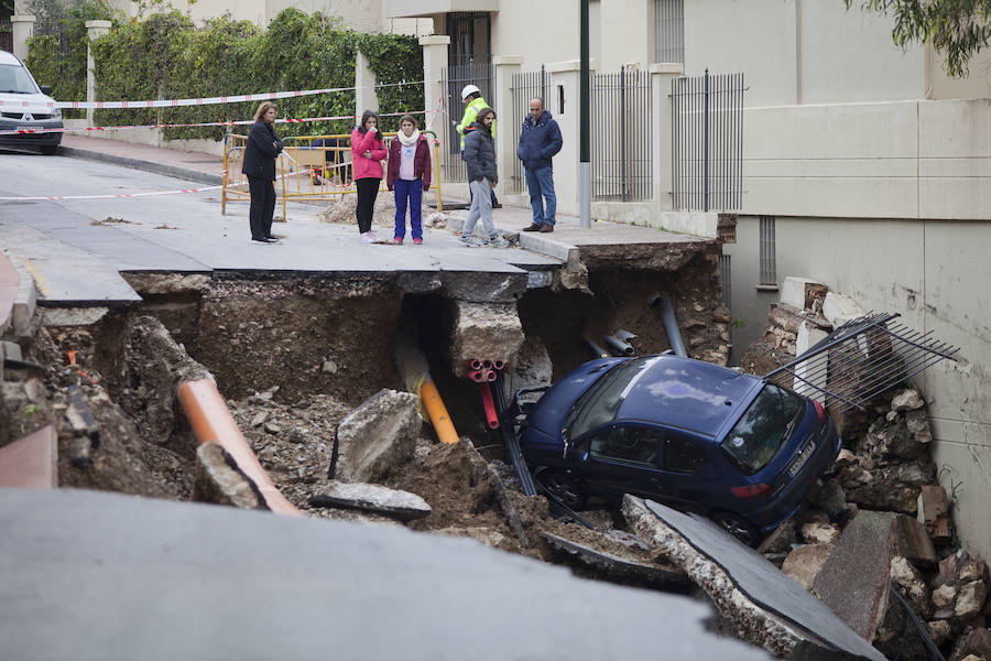 Así ha afectado la tromba de agua a Málaga capital