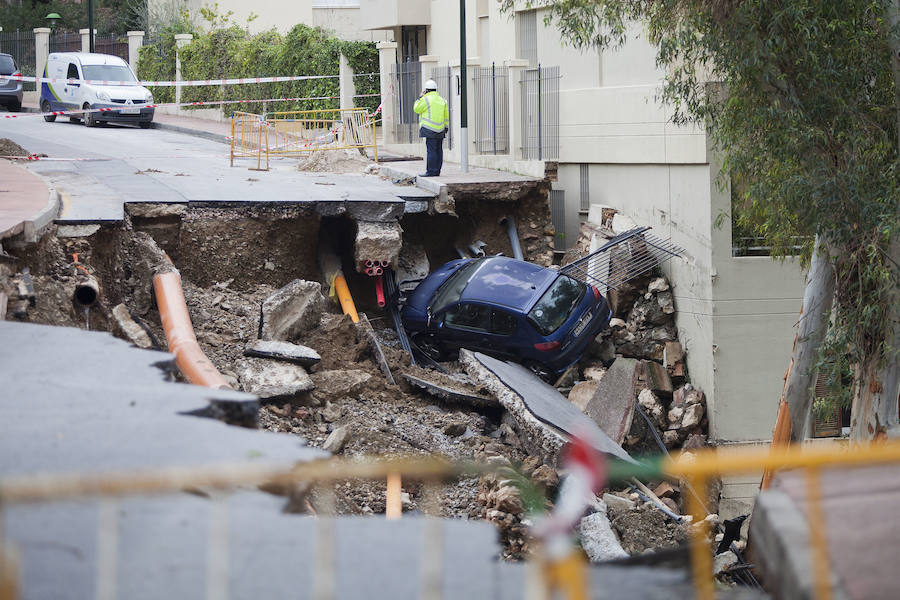 Así ha afectado la tromba de agua a Málaga capital