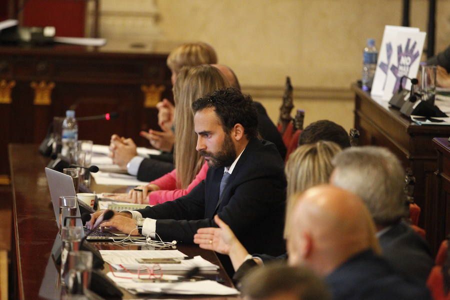 El pleno del Ayuntamiento de Málaga, en imágenes