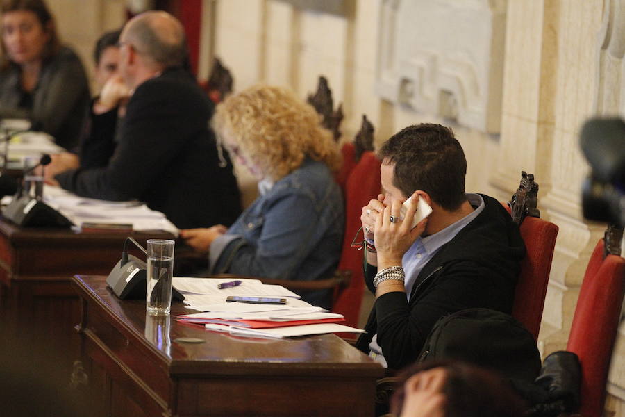 El pleno del Ayuntamiento de Málaga, en imágenes