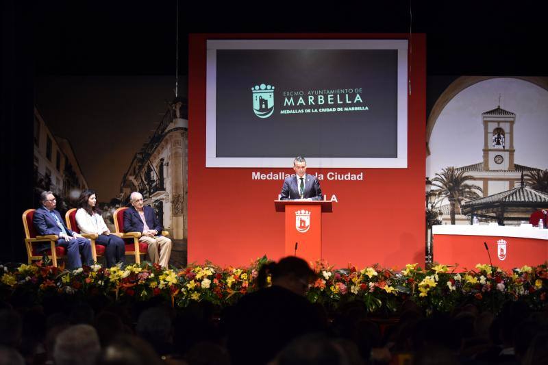 Fotos de la entrega de la Medalla de la Ciudad de Marbella