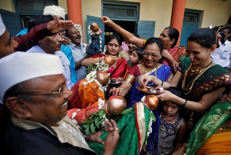 Fotos del festival hindú Gudi Padwa, el Año Nuevo de Maharashtrian